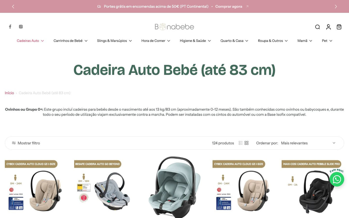 Coleção com descrição de SEO